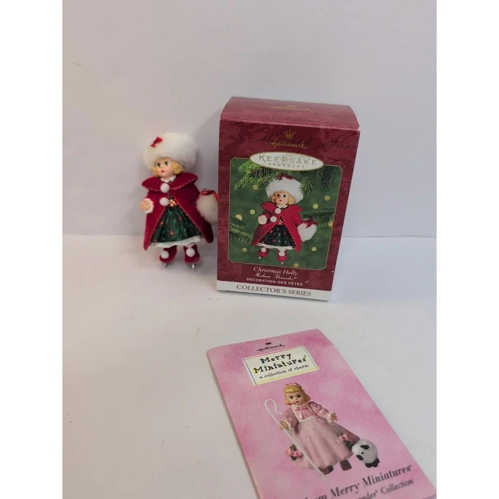 Hallmark Keepsake‎ Madame Alexander Ornament  Christmas Holly  Skater VINTAGE
